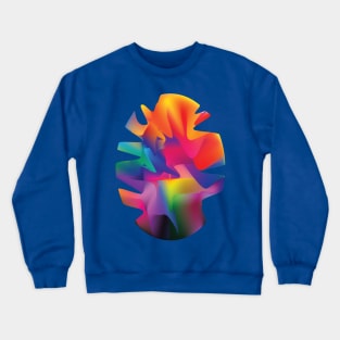 Rainbow Gradient Scrambled Egg Crewneck Sweatshirt